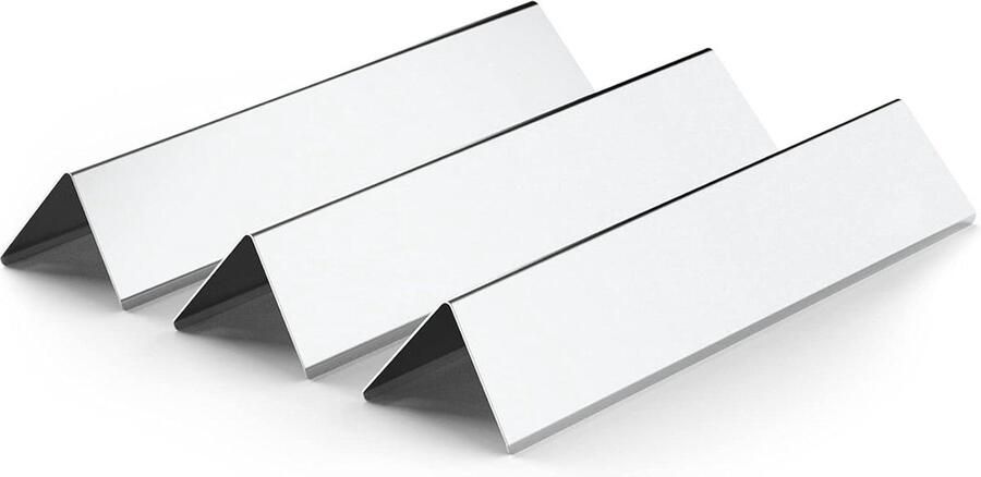 Roestvrij Staal Flavorizer Bar for Weber Spirits 200 Series E-210 E-220 S-210 S-220 (2013-2016) BBQ Gasbarbecues 7635 Reserveonderdelen Vlamverdeler Aromarail 3 Stuks