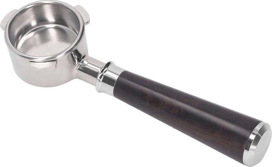 Roestvrij Staal Koffiefilterhouder 54 Mm Bodemloze Filterhouder voor Perfecte Koffie-extractie Draagbare Filterhouder voor Breville 8-serie 870 880 Afrikaans Zwarthout