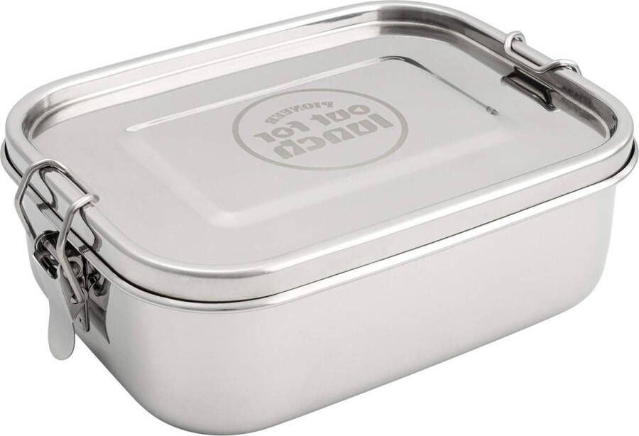 Roestvrij staal Lekvrije Lunch Box Spiegel opgepoetst 800ml voor onderweg