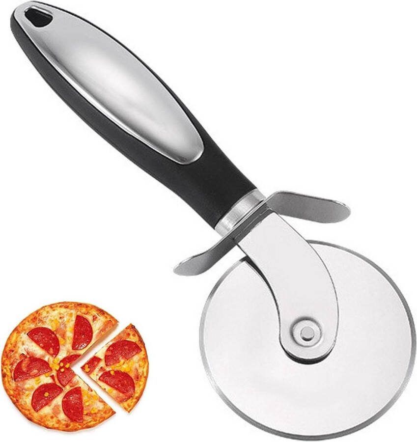 Roestvrij staal pizzasnijder veilig in vaatwasser antislip handvat voor keuken en restaurant pizzasnijder