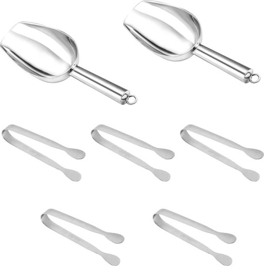 Roestvrij Staal Voedsel Zoete Meel Scoop Ijs Tang voor Keuken Bar Party Set van 3