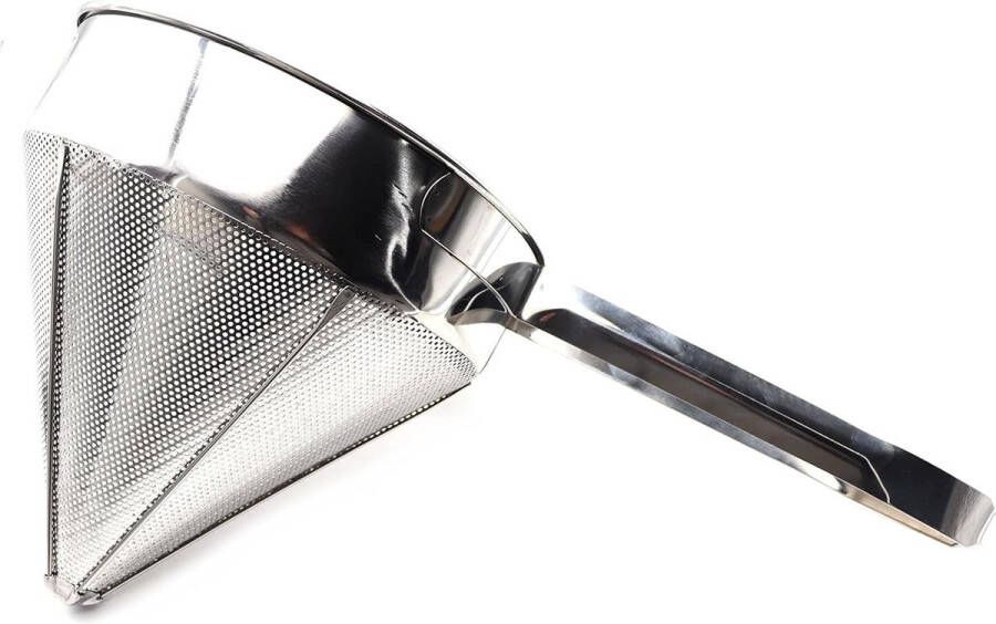 Roestvrij stalen conisch vergiet voor keukenaccessoires groot volume filtratiezeef met sauslus (Ø 22 cm 1)