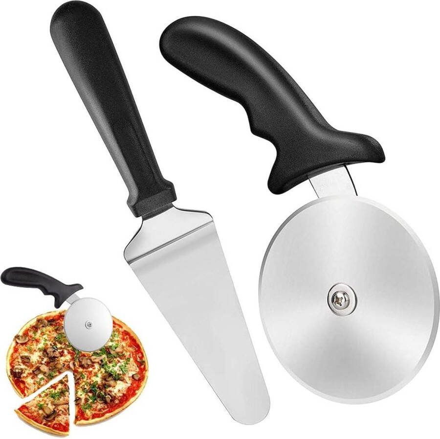 Roestvrij Stalen Pizzasnijder met Anti-Slip Handvat Pizzaroller Keukengereedschap Bakgereedschap