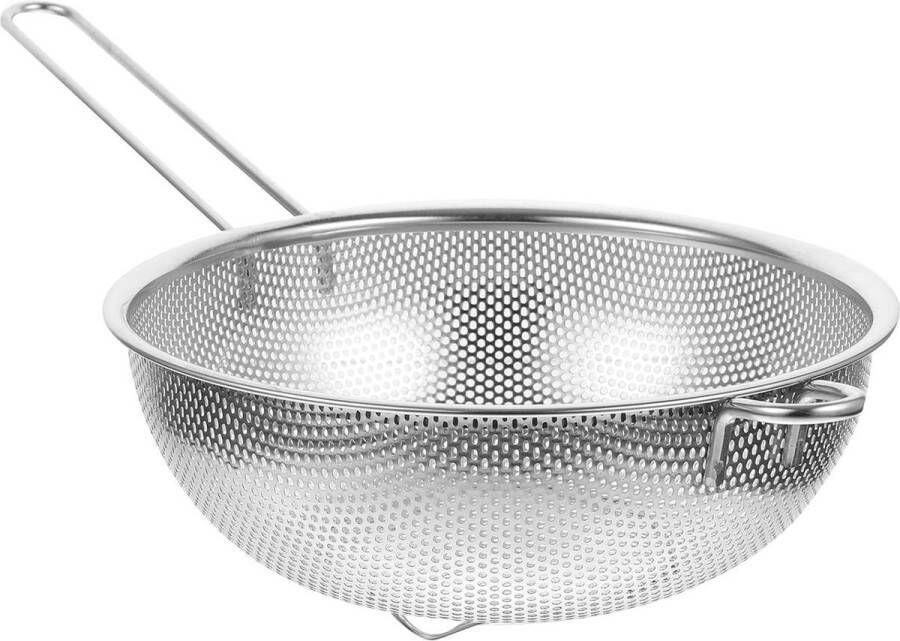 Roestvrij stalen vergiet zeefmand Enkel handvat Gebakken voedsel groentefruit 19.2 cm
