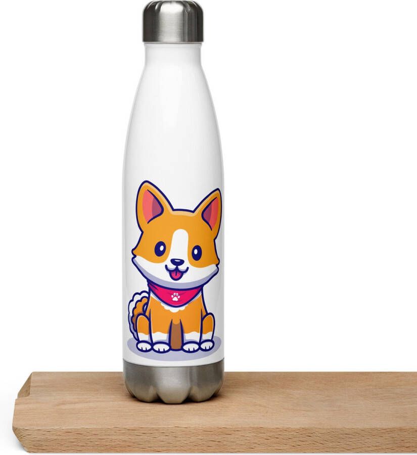 Roestvrij stalen waterfles Corgi 500ml