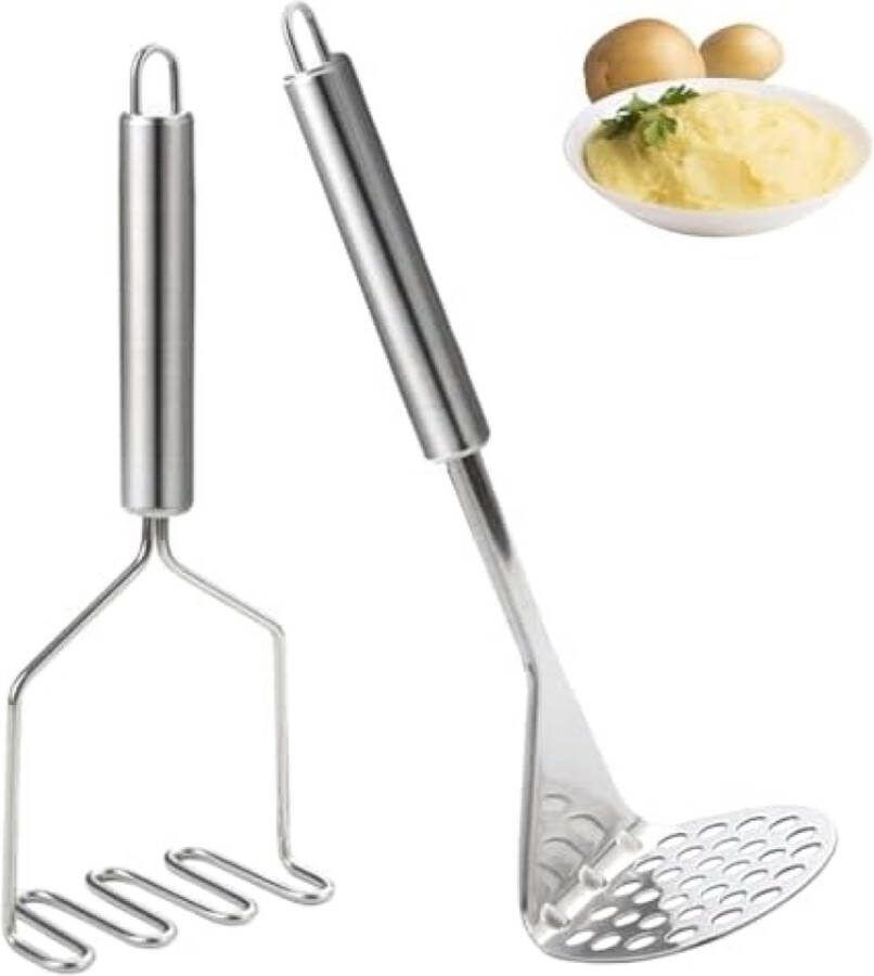 Roestvrijstalen Aardappelstamper met Antislip Handvat