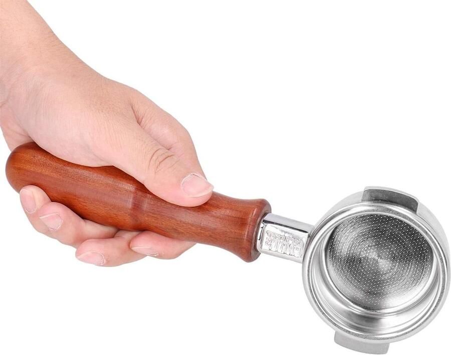 Roestvrijstalen bodemloze portafilter koffiefilterhouder La Marzocco 58 mm hoge kwaliteit
