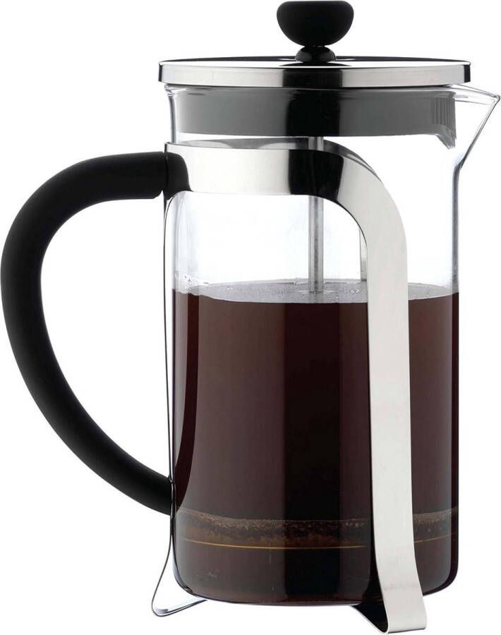 Roestvrijstalen Filtergaas Franse Pers Glas Chroom 1000ml (8 espressokopjes)
