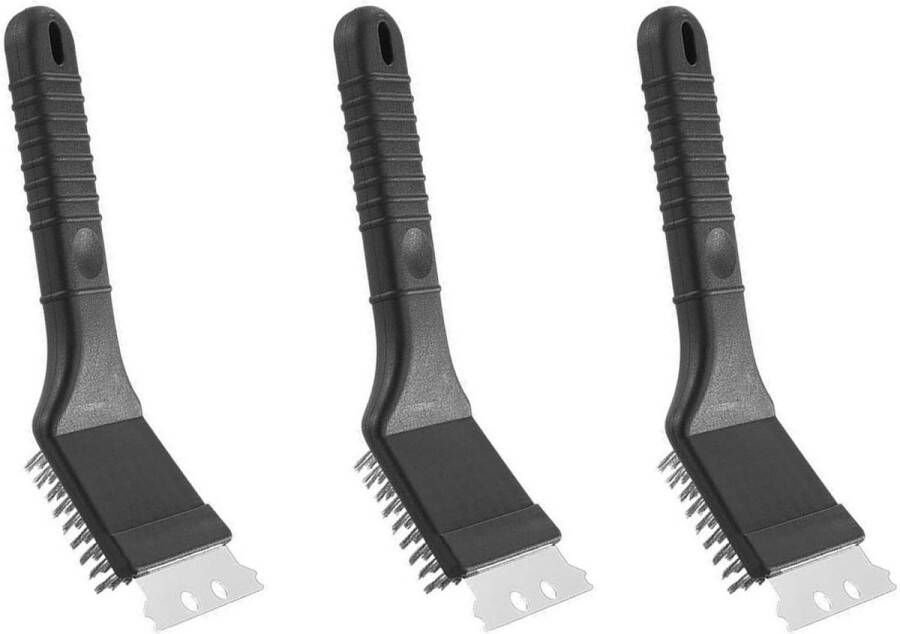 Roestvrijstalen grillborstel met lange handgreep en P-geïsoleerde handgreep voor gasbarbecues houtskoolbarbecues en elektrische grills Grill Brush