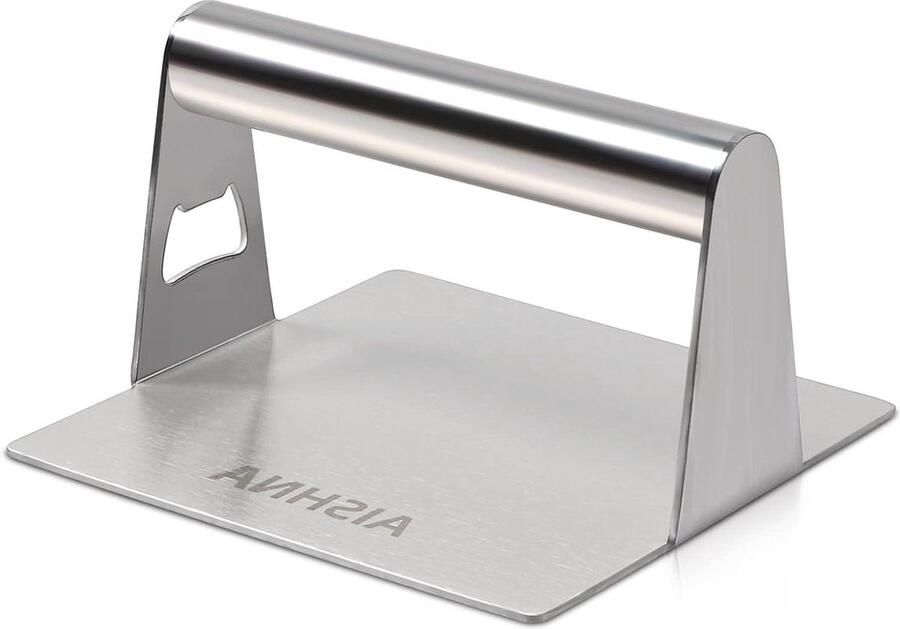 Roestvrijstalen hamburger smasher Heavy Duty Bacon Grill Burger Press 551 inch rond perfect voor platte grillbereiding biefstuk panini's flatbreads en sandwiches smash burger