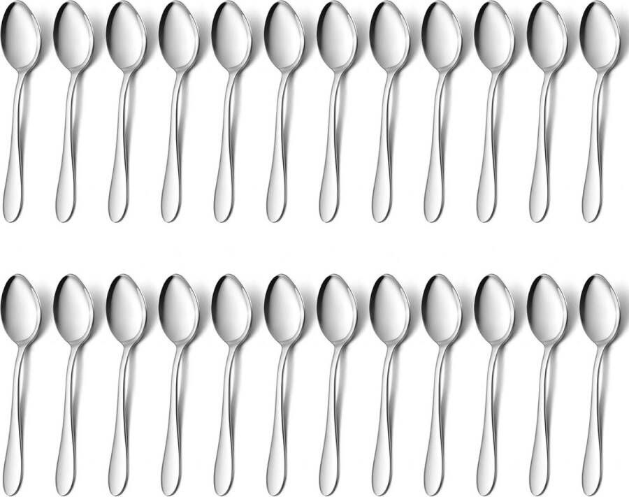 Roestvrijstalen koffielepels 13 5 cm (5 3 inch) lepels kleine lepels moderne lepelset voor huishouden keuken restaurant vaatwasmachinebestendig