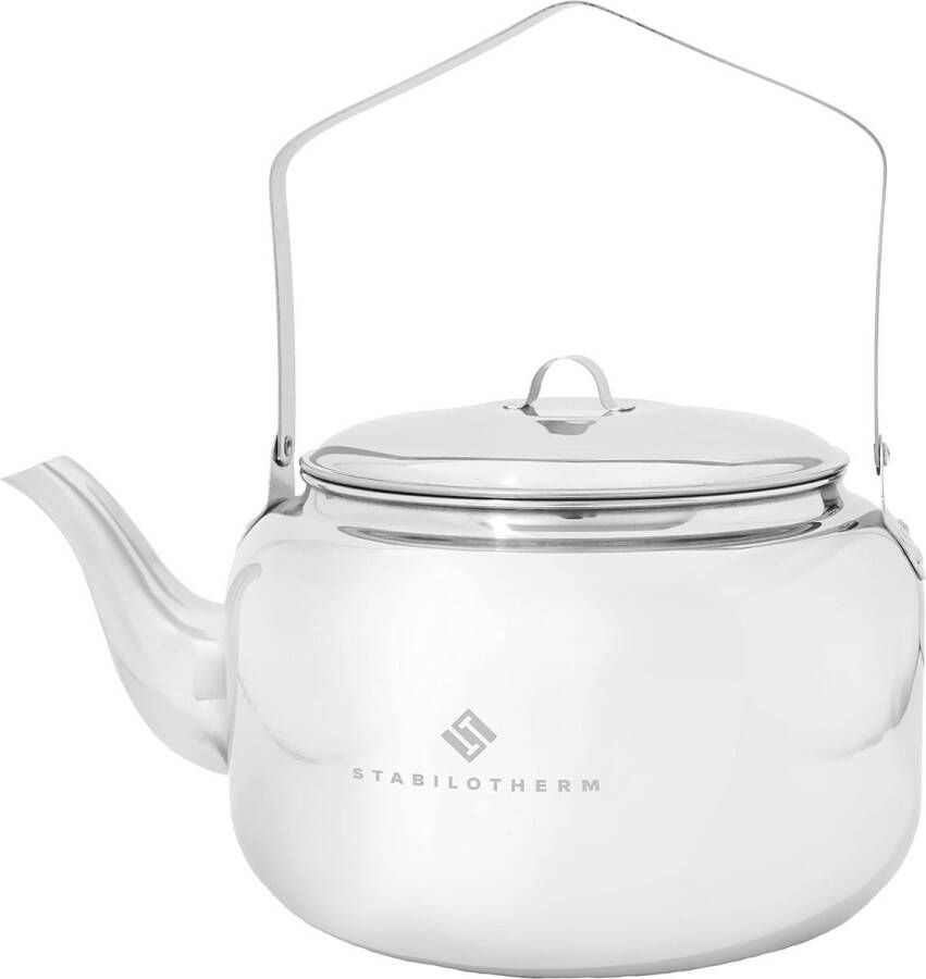 Roestvrijstalen outdoor koffieketel 4 liter ideaal voor kampvuur en grill theeketel waterketel theepot waterkan kookgerei ideaal voor outdoor camping wandelen reizen picknick