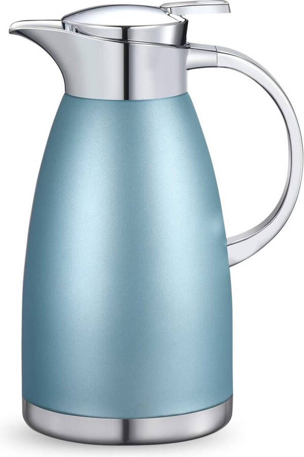 Roestvrijstalen thermoskan van 1 8 liter dubbellaagse vacuümkoffiepot elegant ontwerp dubbelwandige isolatie