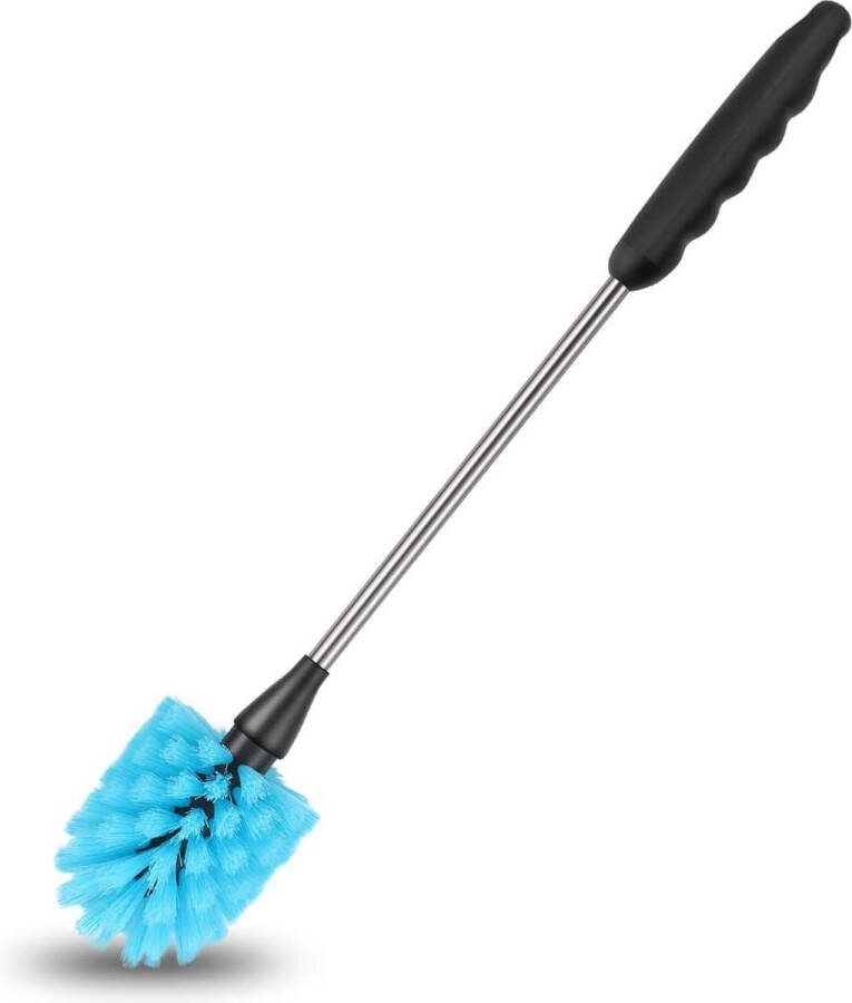 Roestvrijstalen waterflesborstel met lange handgreep flexibele borstel voor het reinigen van waterflessen babywaterflessen glaswerk voedselglazen sportwaterflessen wekflessen 38 cm