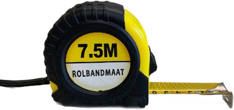 Rolmaat Rolbandmaat Meetlint -Broekklem 7 5 Meter Blokkeer knop