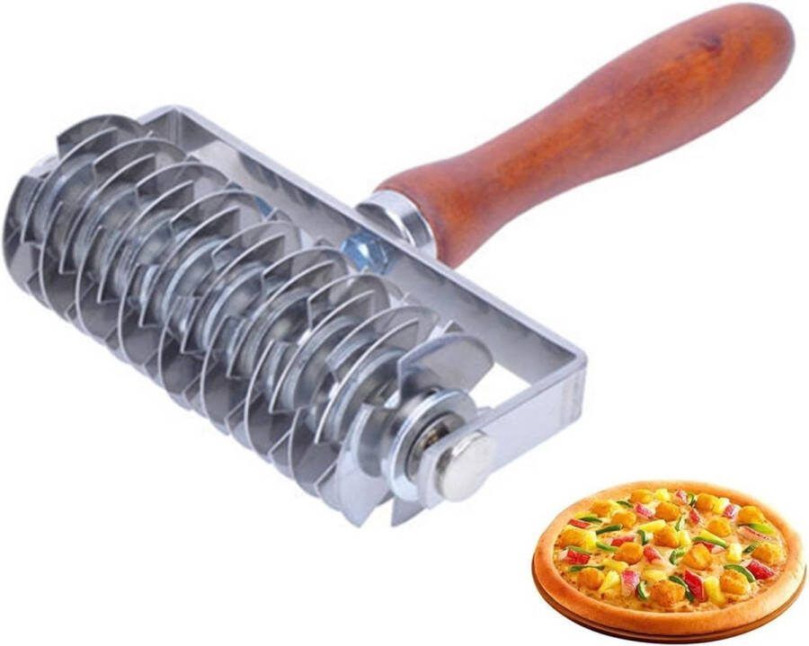 Rolsnijder van kunststof Roostersnijder Deegroller voor pasta Gebakrol Keukengereedschap voor bakkerij Pastagroepen Pizzablek