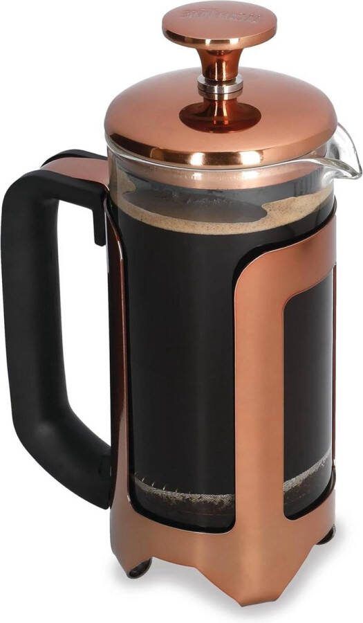 Roma roestvrij staal cafetière drie kopjes koper geschenkdoos luxe koffiemaker