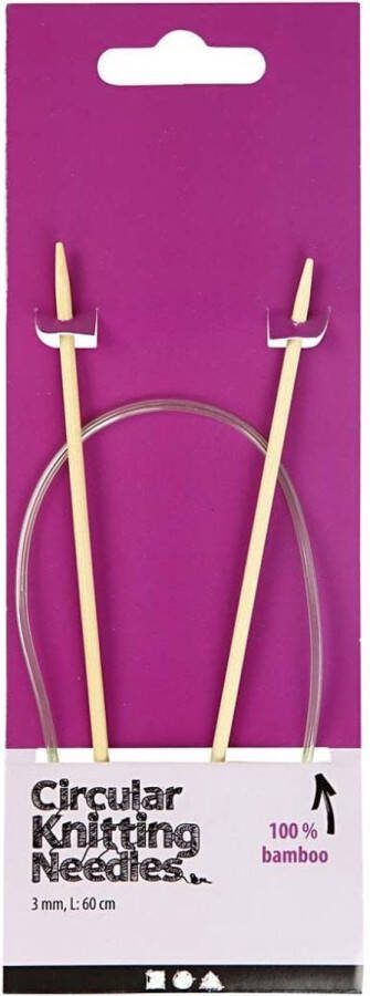 Rond breinaalden afm 3 L: 60 cm 1 stuk