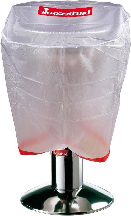 Ronde barbecuehoes waterdicht houtskoolbarbecue buitenhoes transparant 65x60cm BBQ hoes