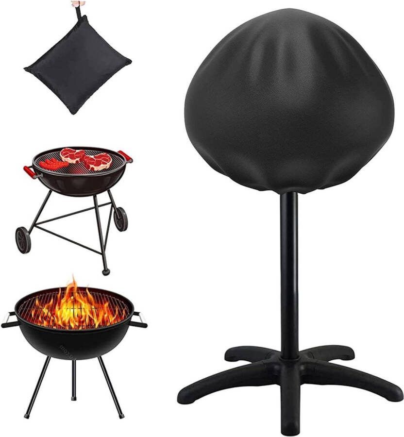 Ronde BBQ hoes voor Outdoor Grill 50x45cm Heavy Duty 420D Oxford Stof Waterdicht & Stofdicht & Anti-UV Weber Brinkmann Char Broil George Foreman BBQ hoes rond