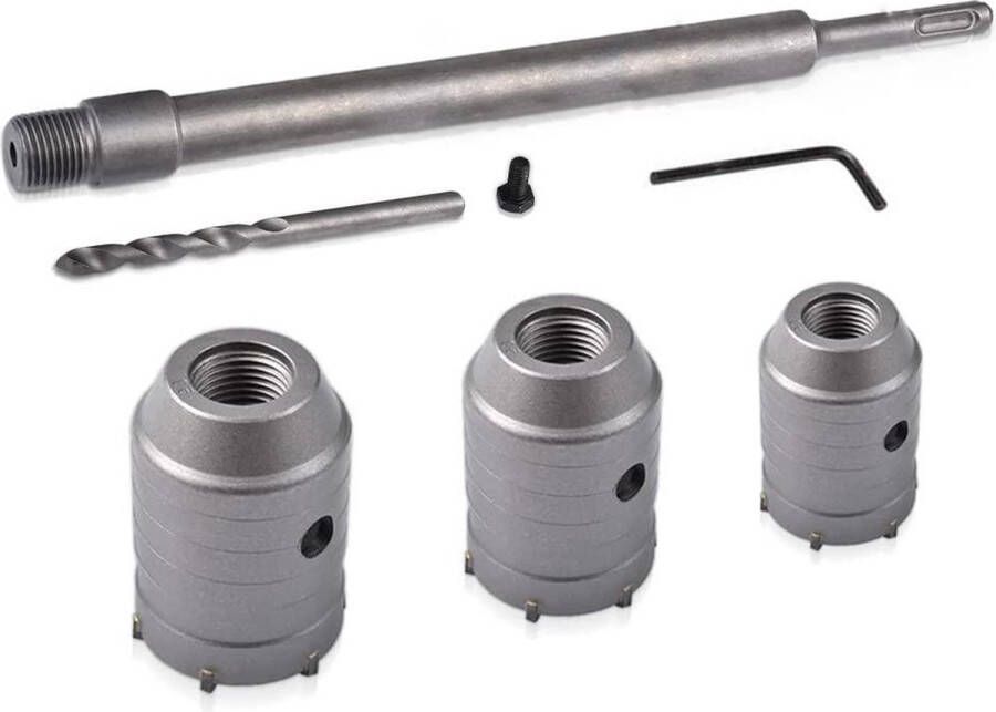 Ronde Handgreep SDS Muurboor Bakstenen Muur Gatenzaag 350MM Betoncementsteen Hardmetalen Boor Met 30-40mm Hoge Sterkte Stabiliteit Snel Boren Voor Airconditioners Wasmachines Pijpponsen