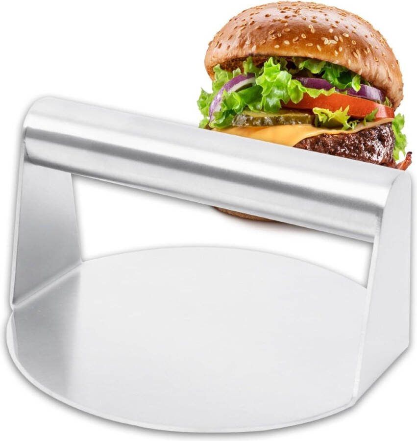 Ronde Roestvrij Staal Smash Burger Press 55 Inch Accessoire voor Flat Top Grill Gemakkelijk Schoon te Maken smash burger