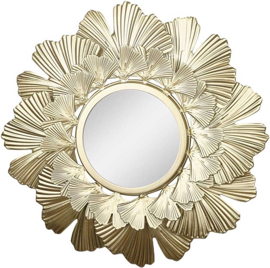 Ronde spiegel goudblad hangende spiegel hangende wandspiegel rond decoratieve wandspiegel metalen spiegel wanddecoraties voor woonkamer moderne decoratieve spiegel