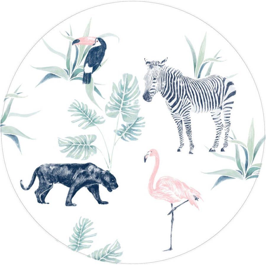 Ronde wandsticker Chiq Safari 148cm