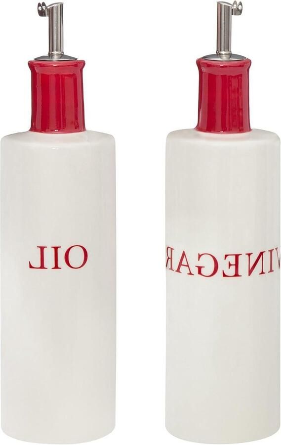 Rood-Room Azijn Shaker Fles Set van 25 x 7 x 7 Huishoudelijke Olie Dispenser