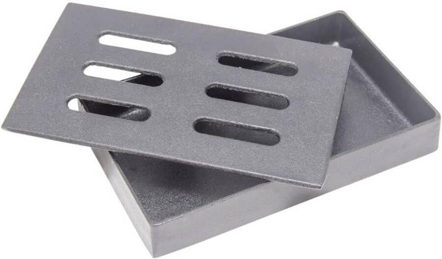 Rookbox gietijzer voor Char-Broil 140 551 rookoven in met bruikbare inhoud