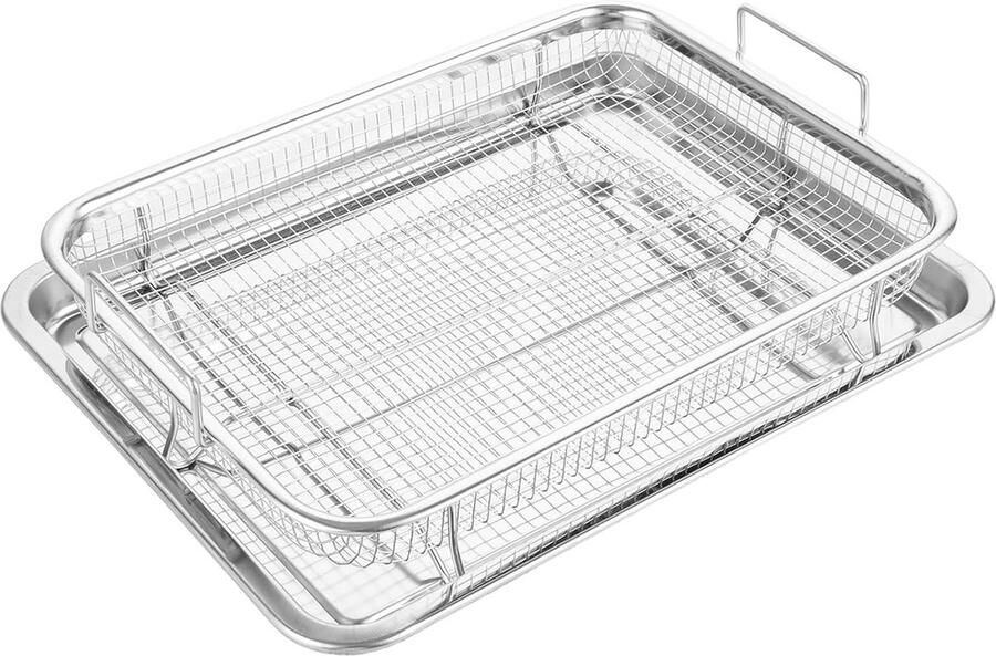 Rooster voor de oven grillrooster van roestvrij staal met cake rek Cakeplaat en taartrek Koelrek met gaatjes Ovenrooster met bakplaat