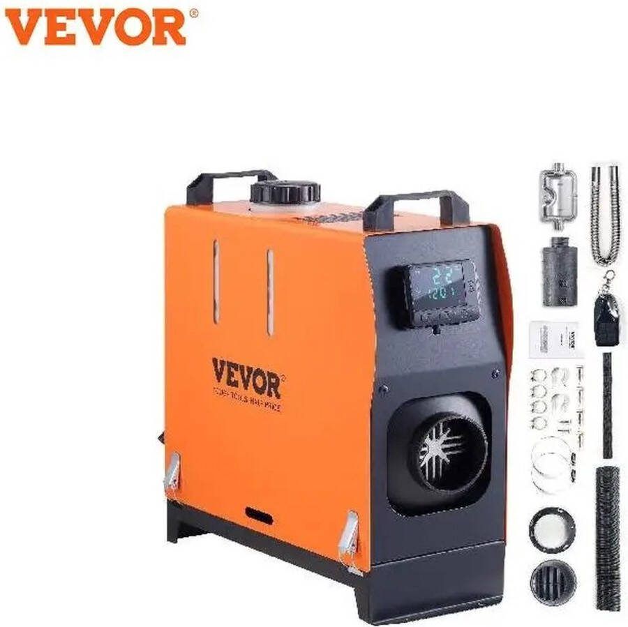Roroa Heater Diesel Luchtverwarmer Kachel Draagbaar Met LCD-scherm & Afstandsbediening 8 kW
