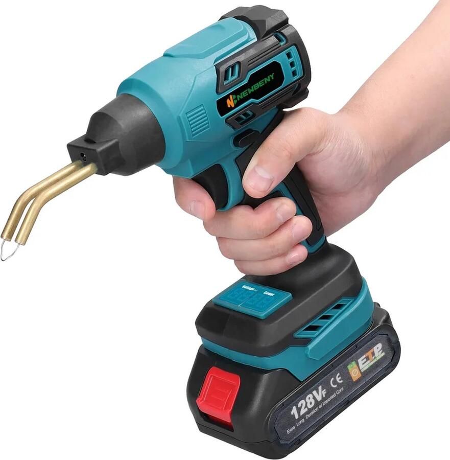 Roroa Lasapparaat Lasmachine Las Apparaat Inclusief Twee Batterijen & Een Oplader Tot 500 ℃ 18 V