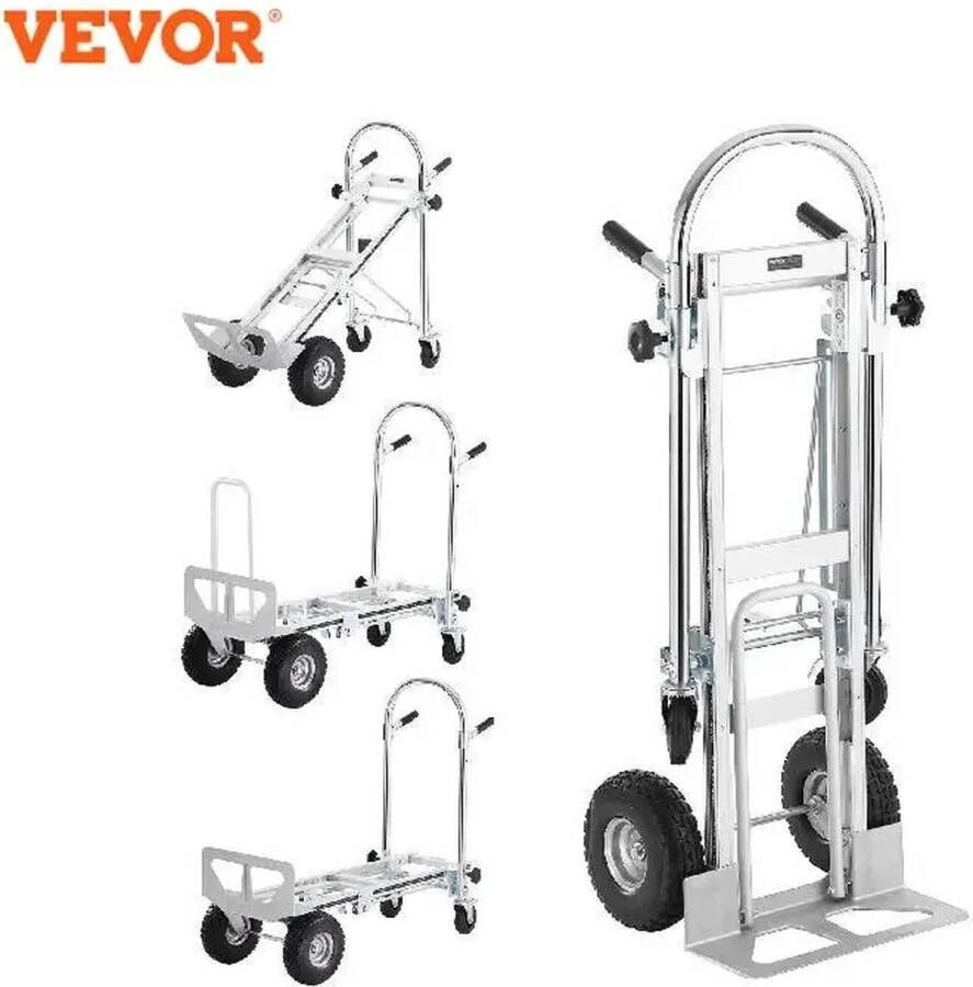 Roroa Steekwagen Werktrolley Magazijn Opvouwbaar Max 360KG