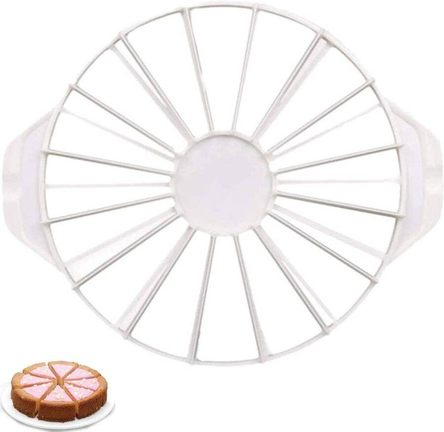 Round Cake Divider Cutter Bread Cake Pastry Slicer Cheesecake Cutter 14 16 Part Cake Decorating Mold Bakeware Kitchen Baking Tool White Taartsnijder