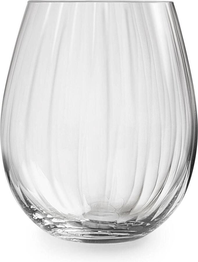 Royal Leerdam waterglas Plissé (set van 4)