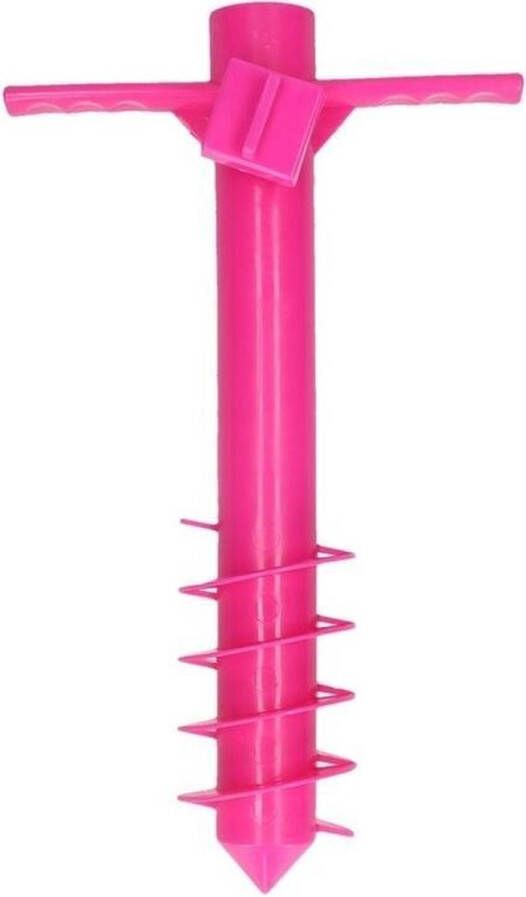 Merkloos Roze Parasolhouder Parasolharing Strand 40 Cm Parasolvoeten