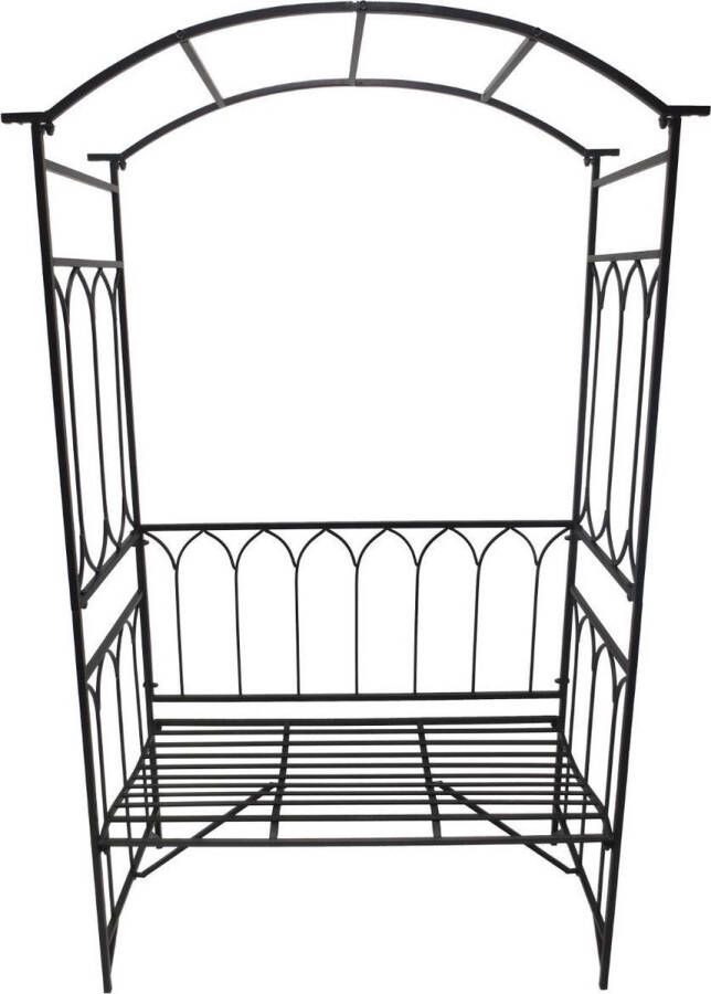 Rozenboog bank Tuinbank met rozenboog Tuinboog met zitje -Tuinbank Filosofenbank Decoratie tuin 115 x 50 x 203 cm