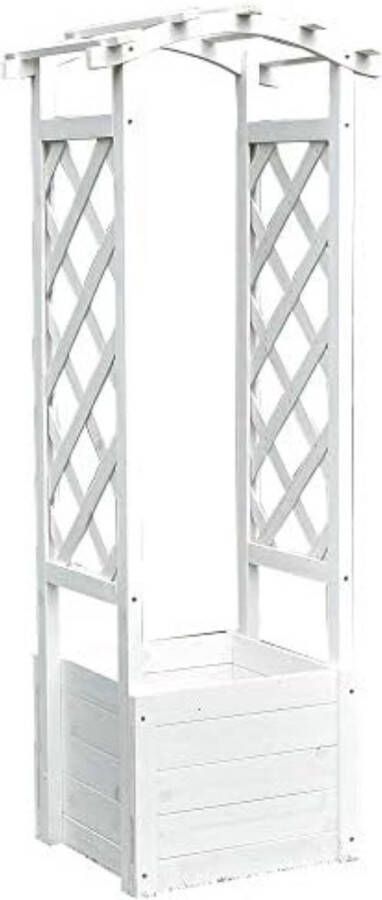 Rozenboog Hout Tuinboog Pergola Hout Wit