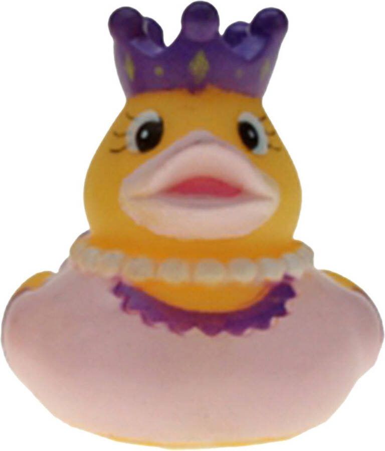 Rubber badeendje prinses lichtroze badkamer fun artikelen size 5 cm kunststof speelgoed eendjes