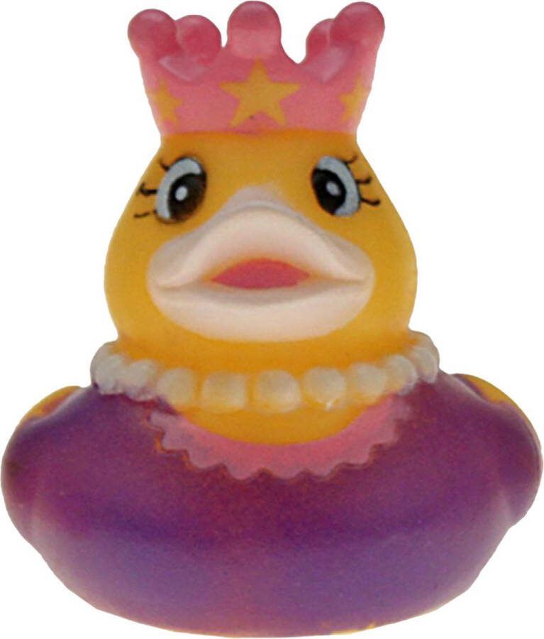 Rubber badeendje prinses paars badkamer fun artikelen size 5 cm kunststof speelgoed eendjes