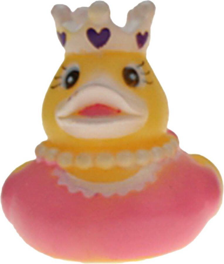 Rubber badeendje prinses roze badkamer fun artikelen size 5 cm kunststof speelgoed eendjes