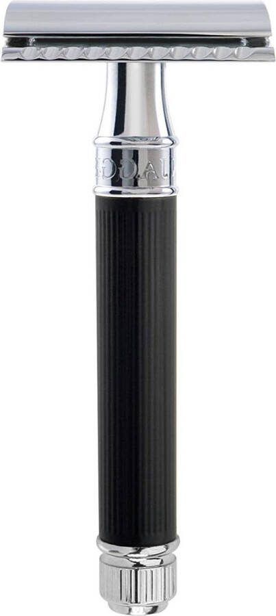 Rubber Coated DE scheermes (zwart) DE86RC14 Toebehoren voor Mannen