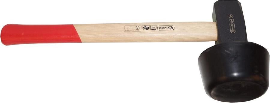 Rubberen Hamer 2400 g houten steel plaatleghamer zachte hamer