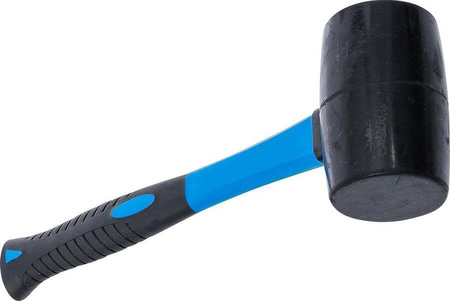 Rubberen Hamer Ø 60 mm zwart met glasfibersteel 500 g