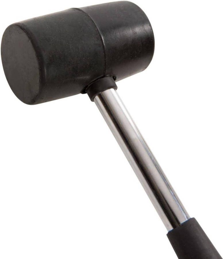 Rubberen Hamer Belta zwart haringhamer rubber met metalen handvat 25 cm x 72 cm zwart duurzaam professioneel