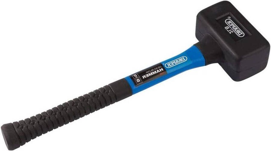 Rubberen hamer met glasvezelassen 2 lbs 900G 32 oz blauw Deadblow