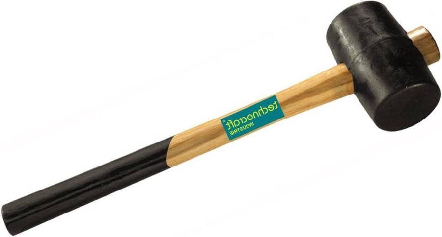 Rubberen hamer met houten steel mm volgens DIN 5128 30350400
