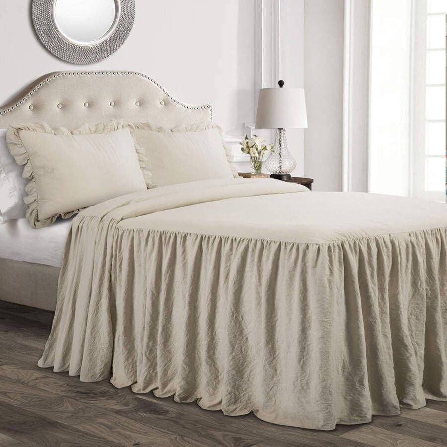 Ruches Rok Sprei Polyester Neutraal King