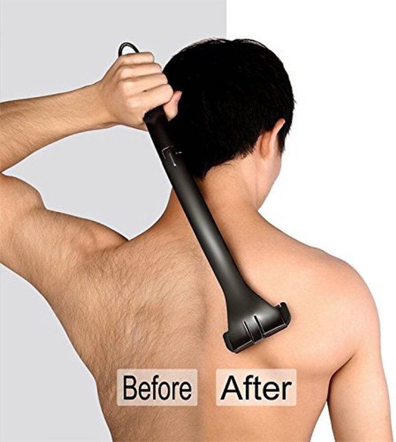Rugscheerapparaat voor mannen Scheermesverlenging. Ergonomische Been- en rugscheerapparaten voor mannen en vrouwen. Rughaarverwijderaar voor mannen. DIY Body Groomer Extension